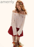 Polka Bloom Sheer Blouse