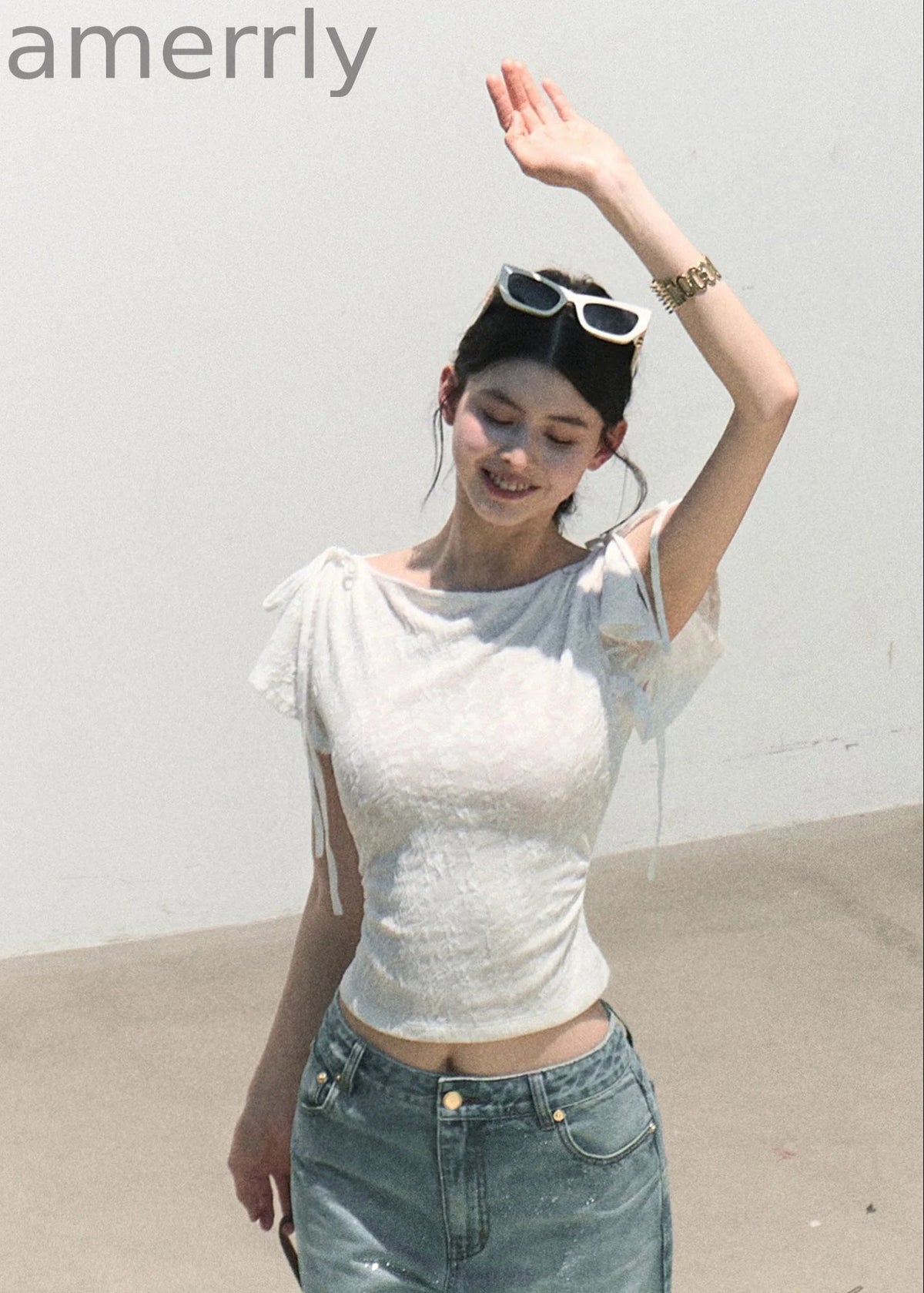 Breath of Spring Jacquard Slim Top