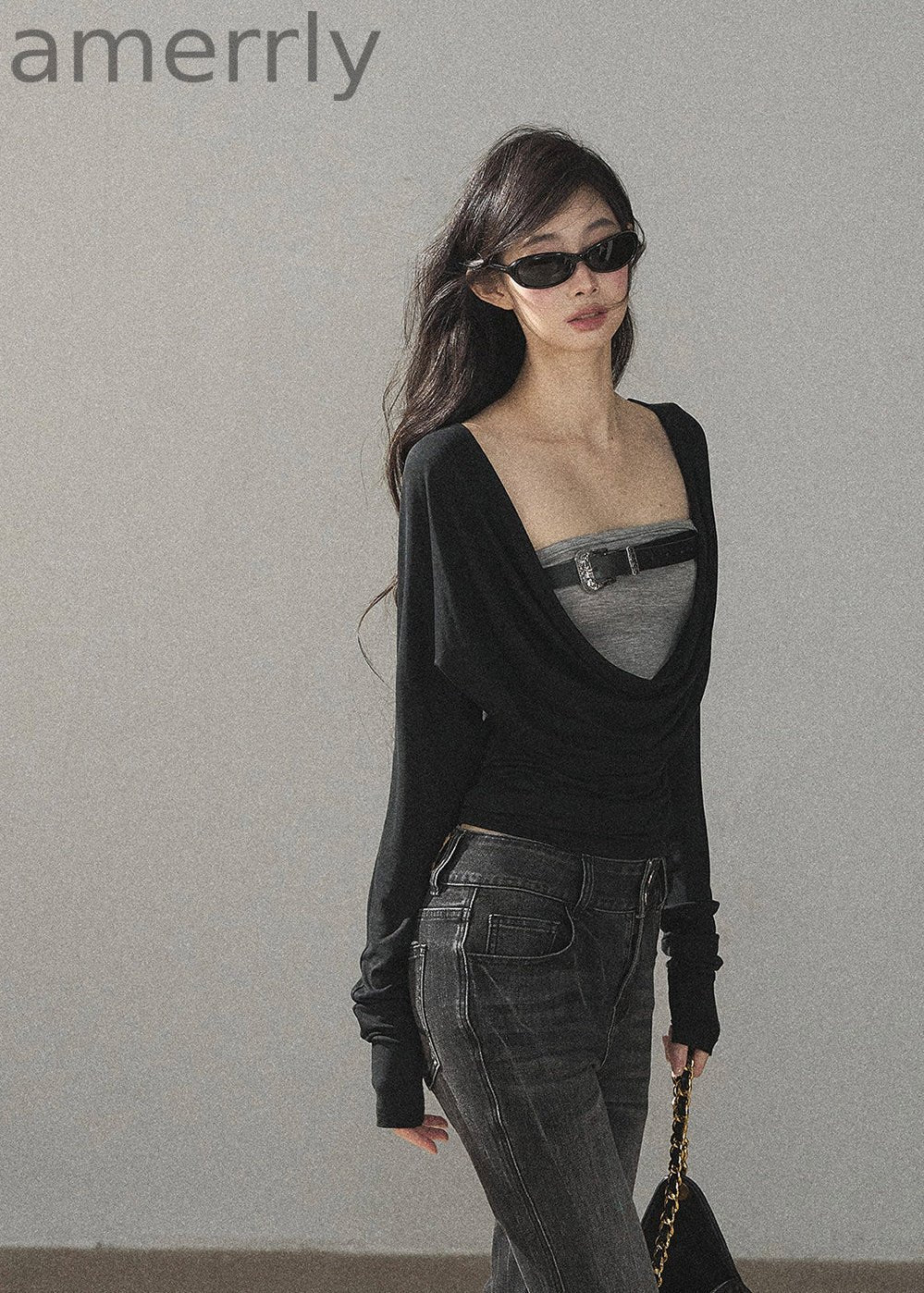 Misty Shore Draped Top & Mini Dress Set