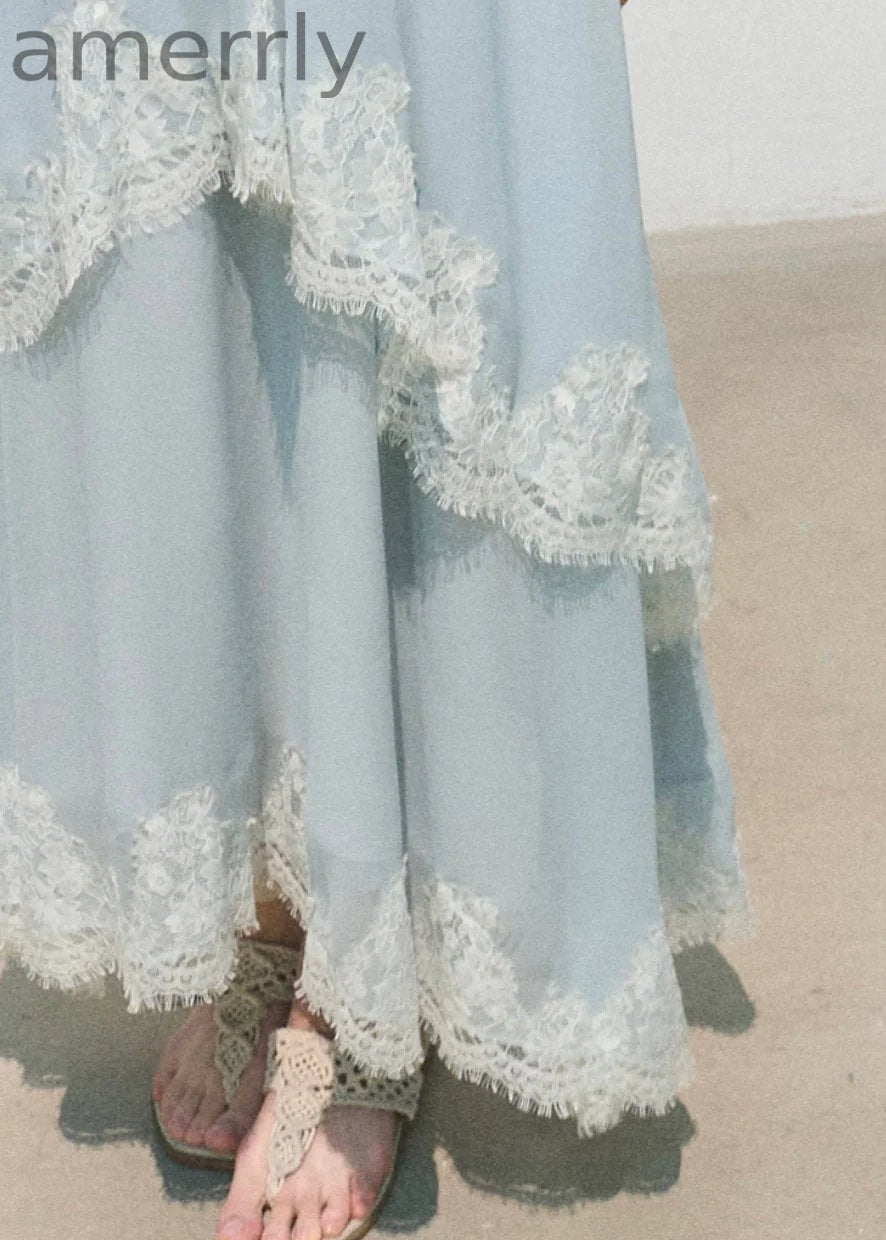 Always Collecting the World Lace Maxi Dress