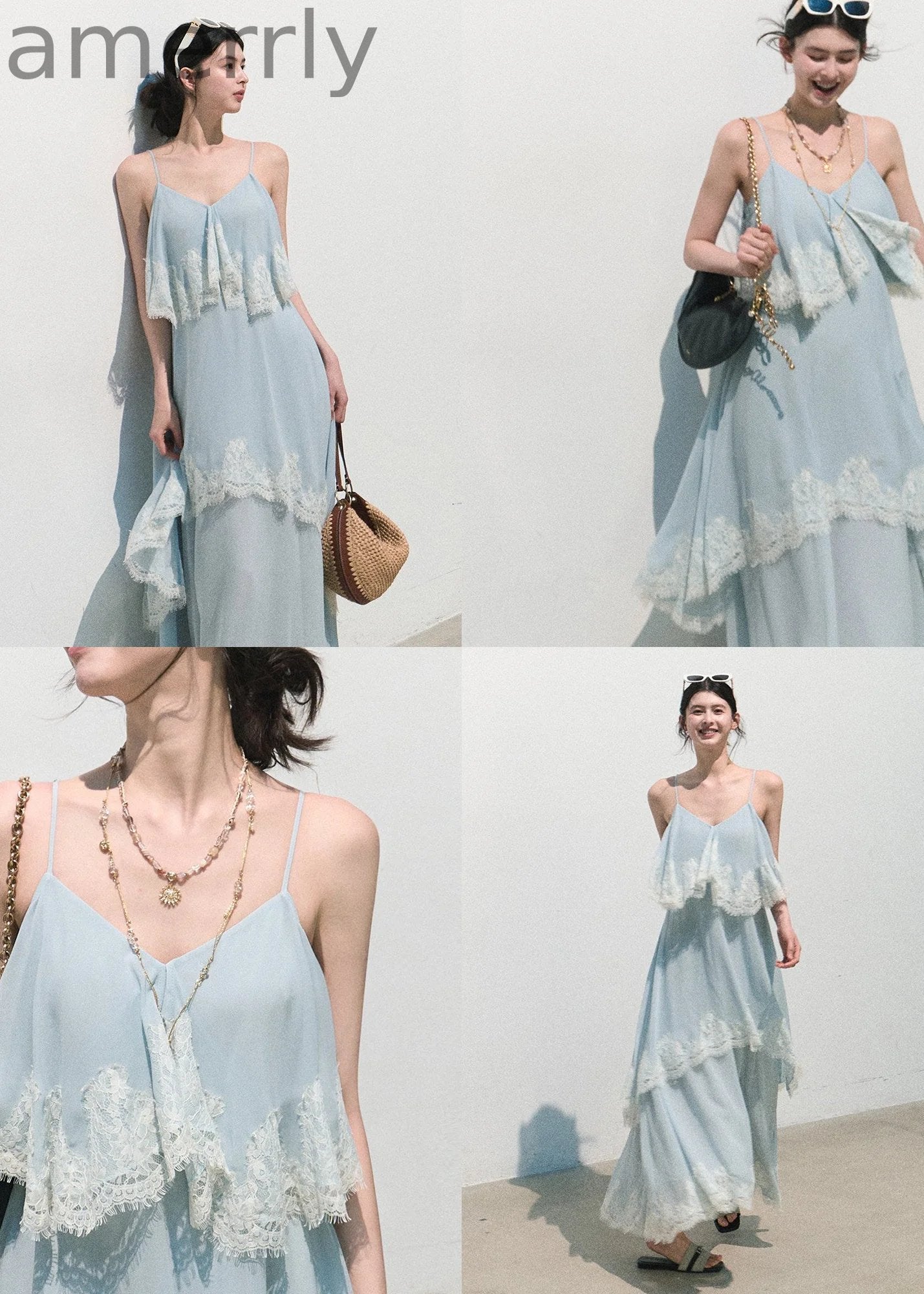 Always Collecting the World Lace Maxi Dress