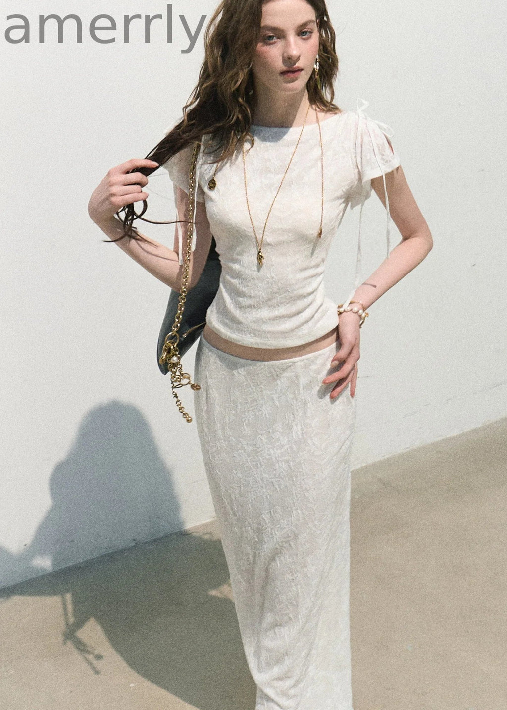 Breath of Spring Jacquard Slim Top