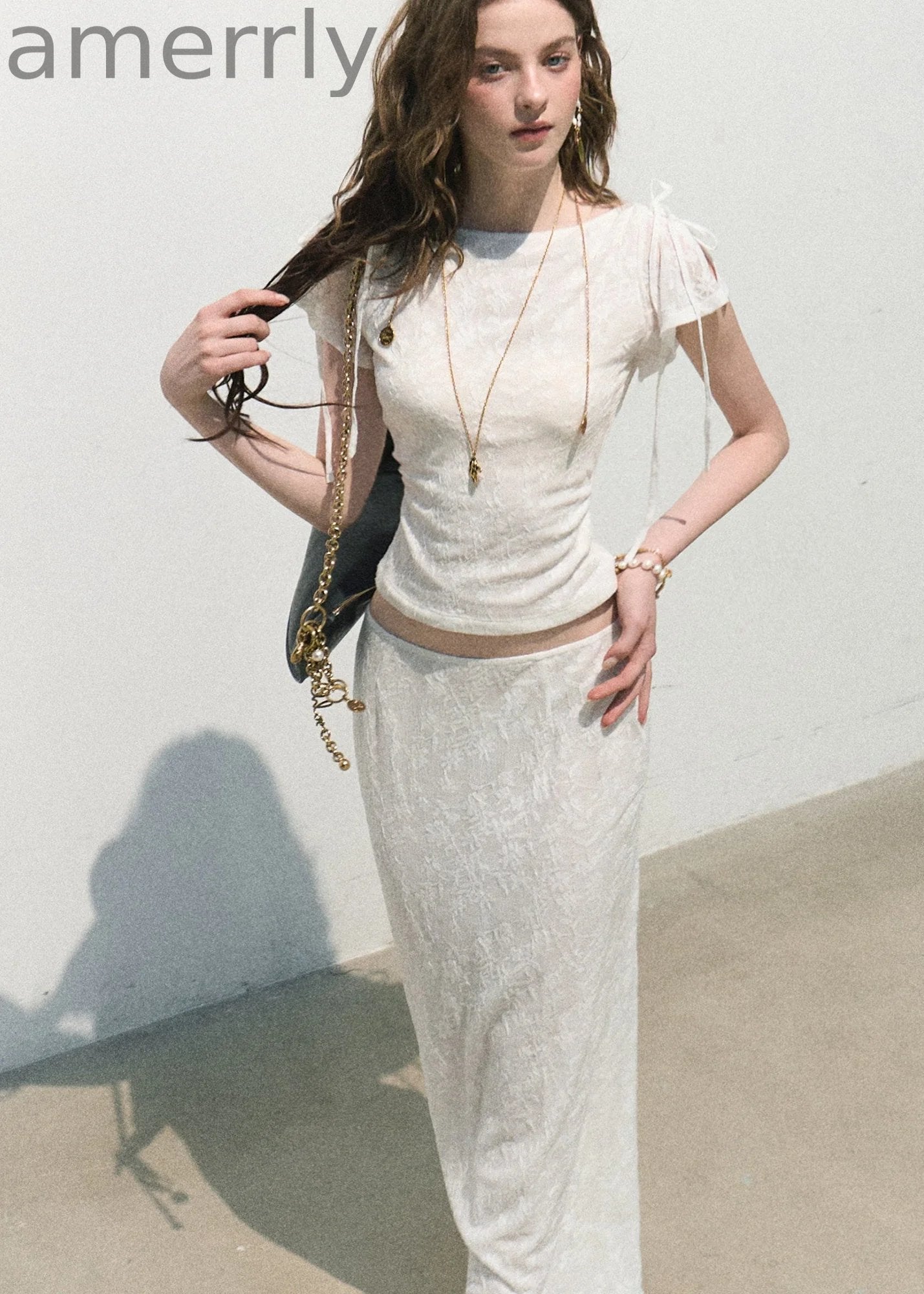 Breath of Spring Jacquard Slim Top