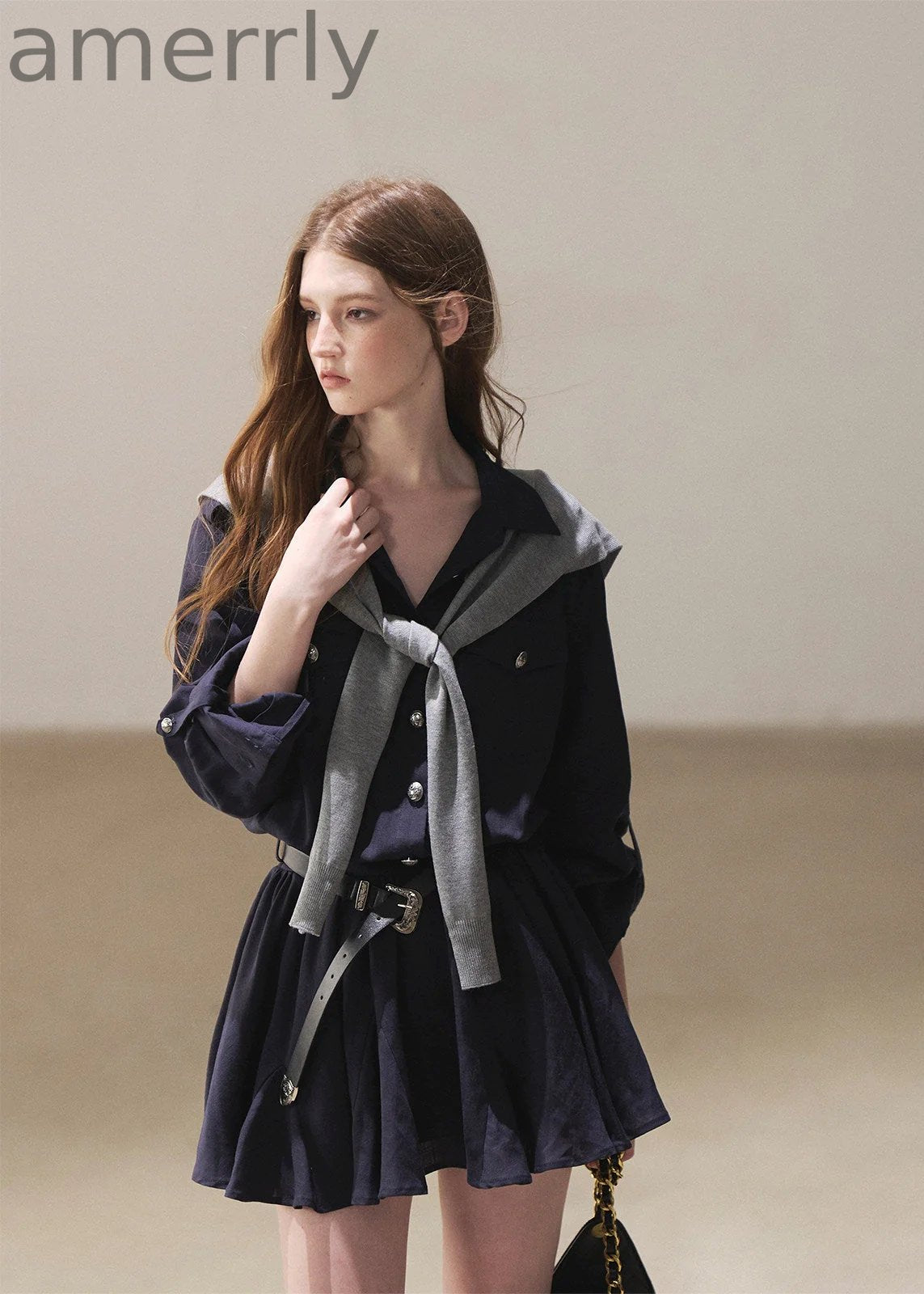 Moonlit Sea Shirt Dress & Shawl Set