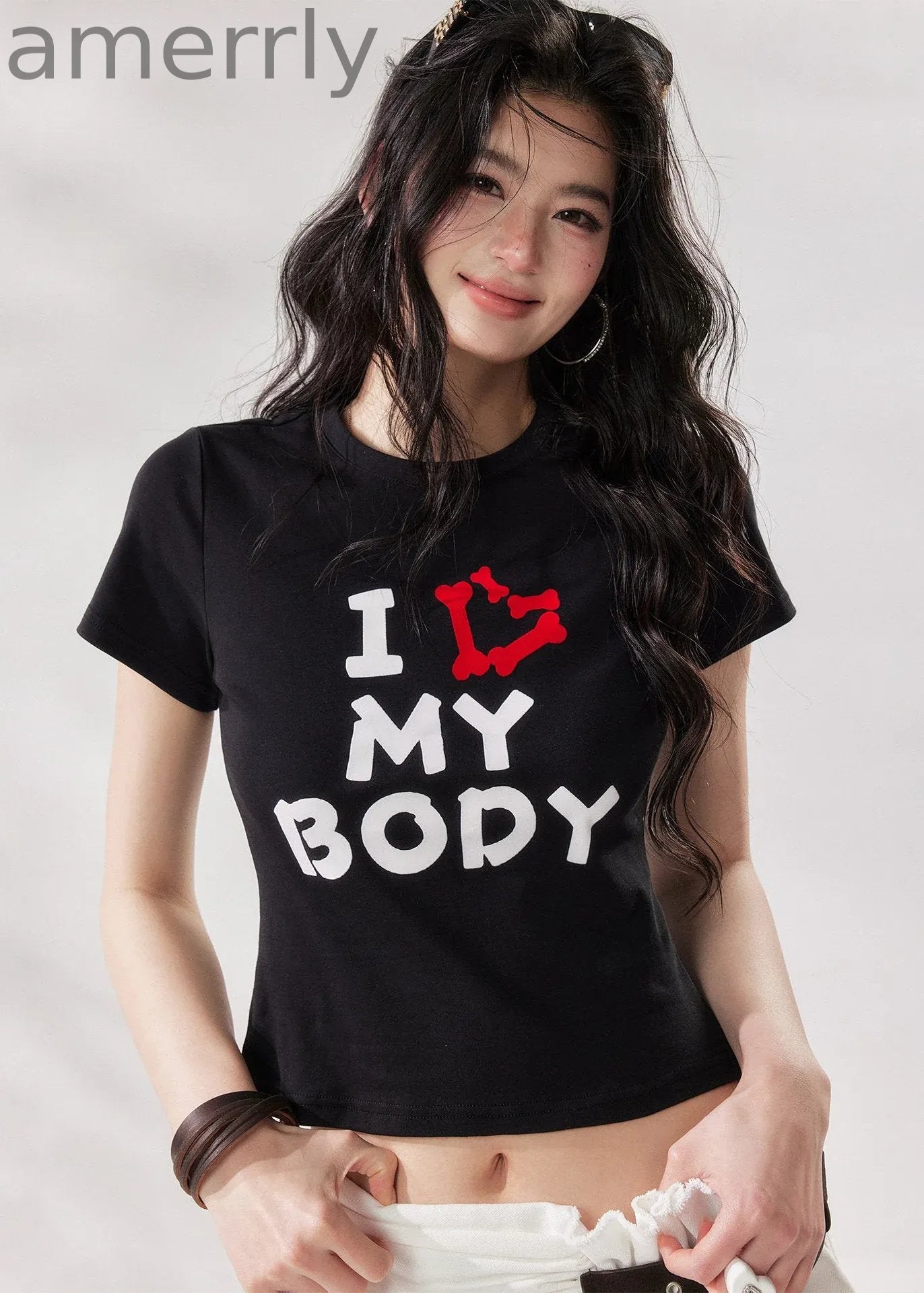 I Love My Body Cropped Tee