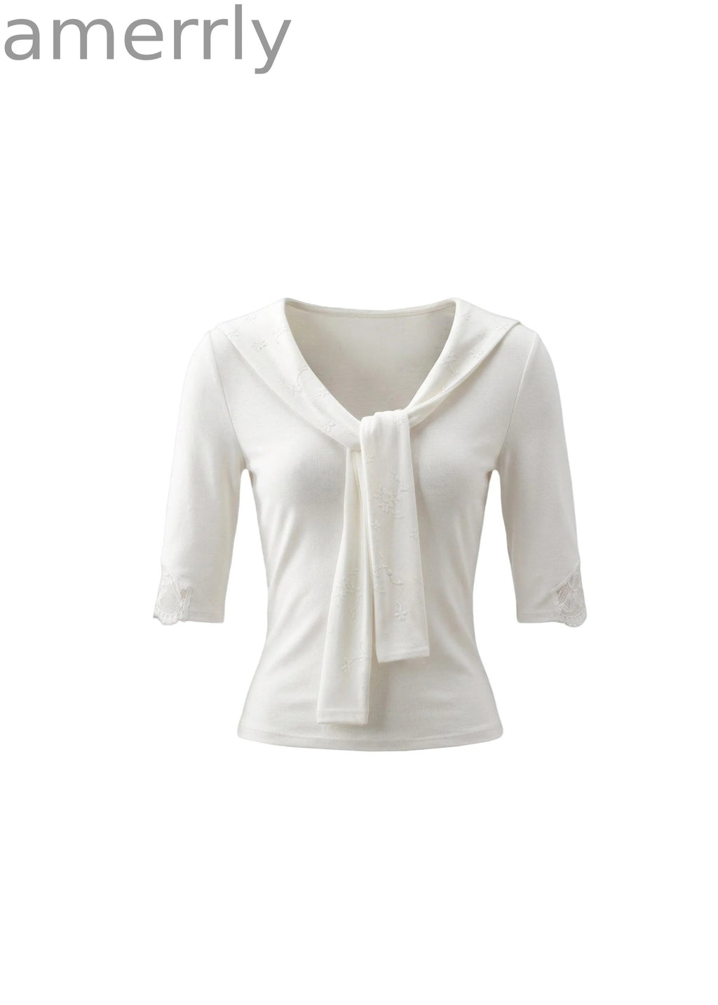 Glass Candy Lace Tie Top Set Set