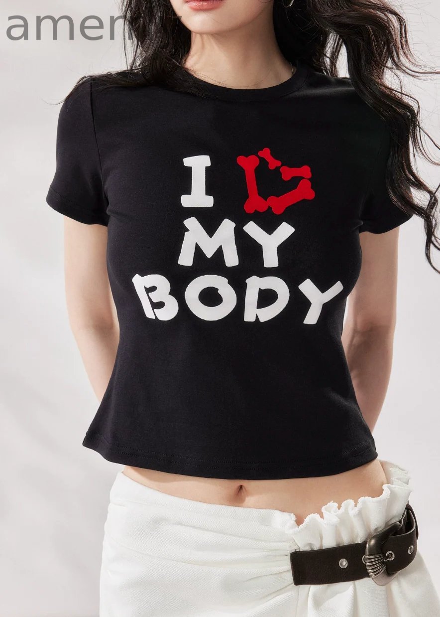 I Love My Body Cropped Tee