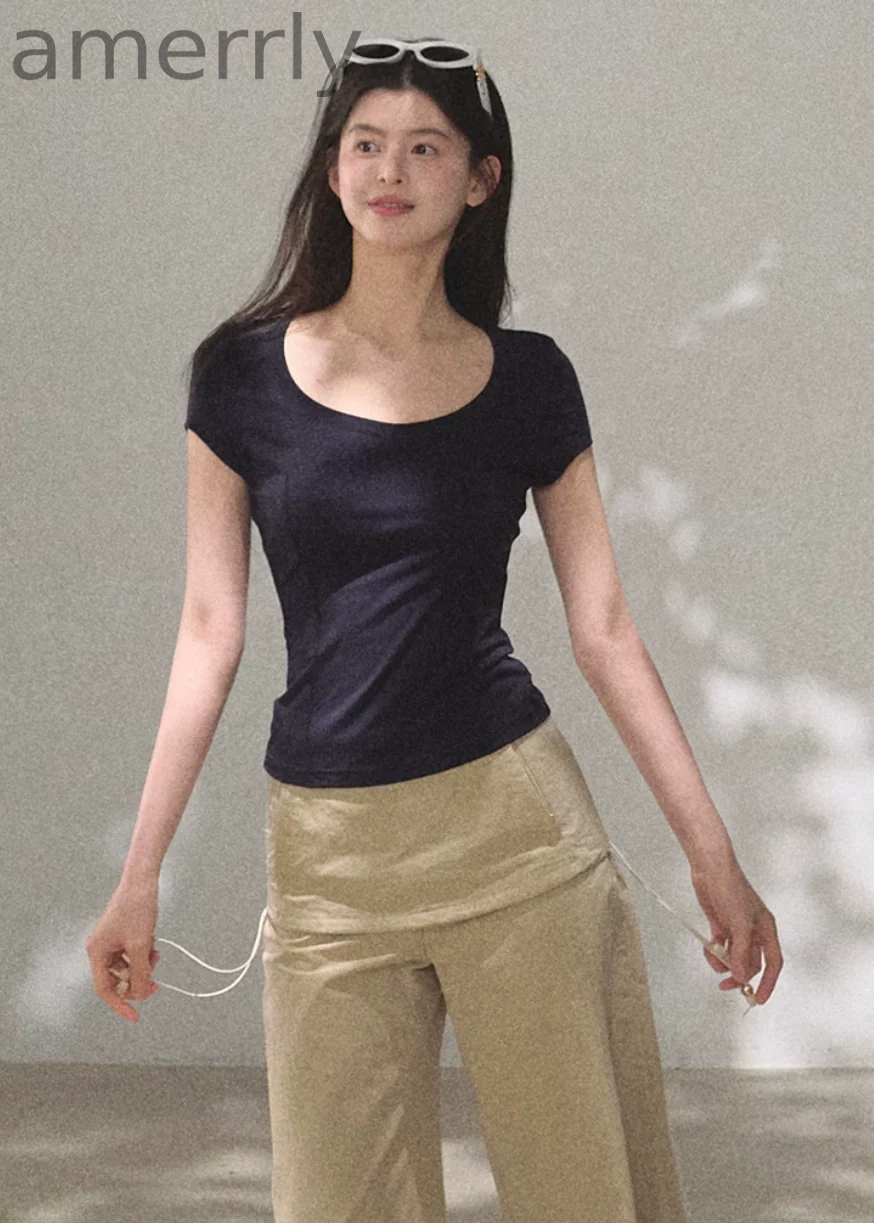 Bright Line U-Neck Tee