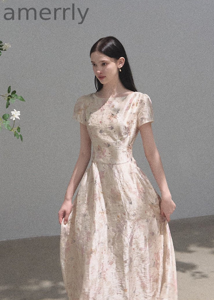 Pink Mist Floral Lace Mini Dress