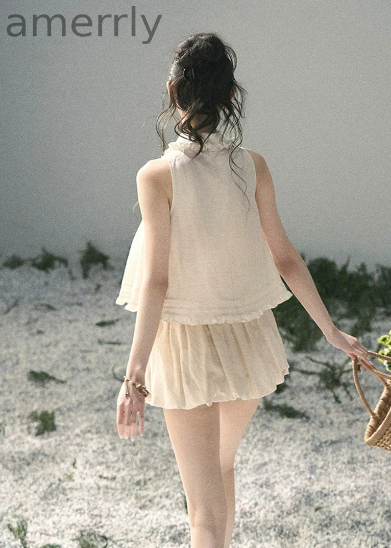 Soft Cloud Lace Two-Piece Set