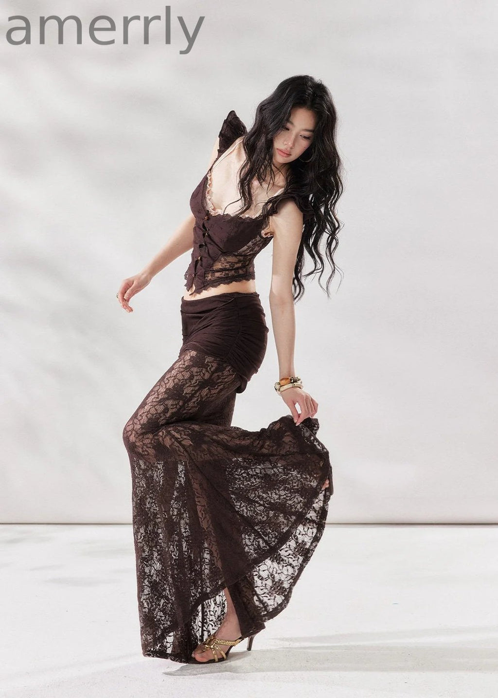 Coco Muse Lace Three-Piece Set