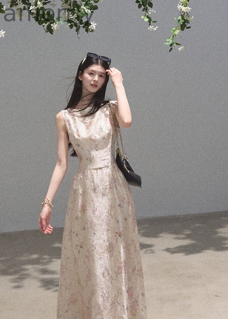 Pink Mist Floral Lace Mini Dress