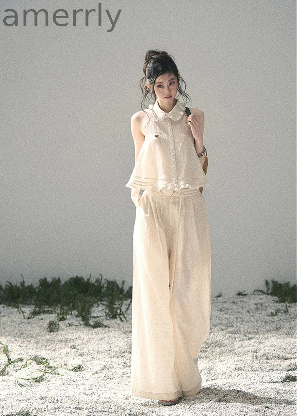 Soft Cloud Lace Two-Piece Set