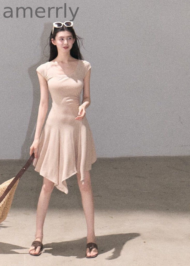 Quiet Courtyard U-Neck Fit & Flare Dress