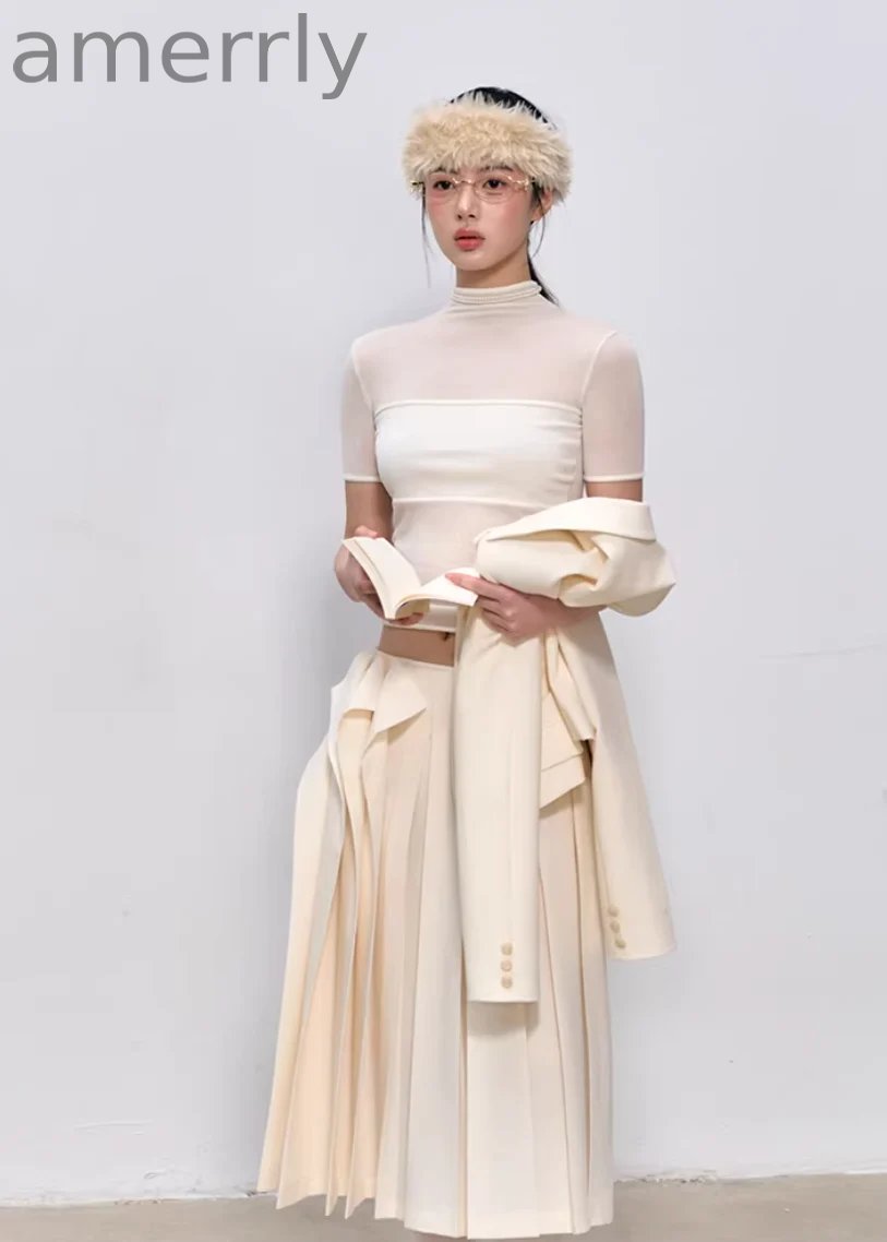 Soft Veil High-Neck Tee