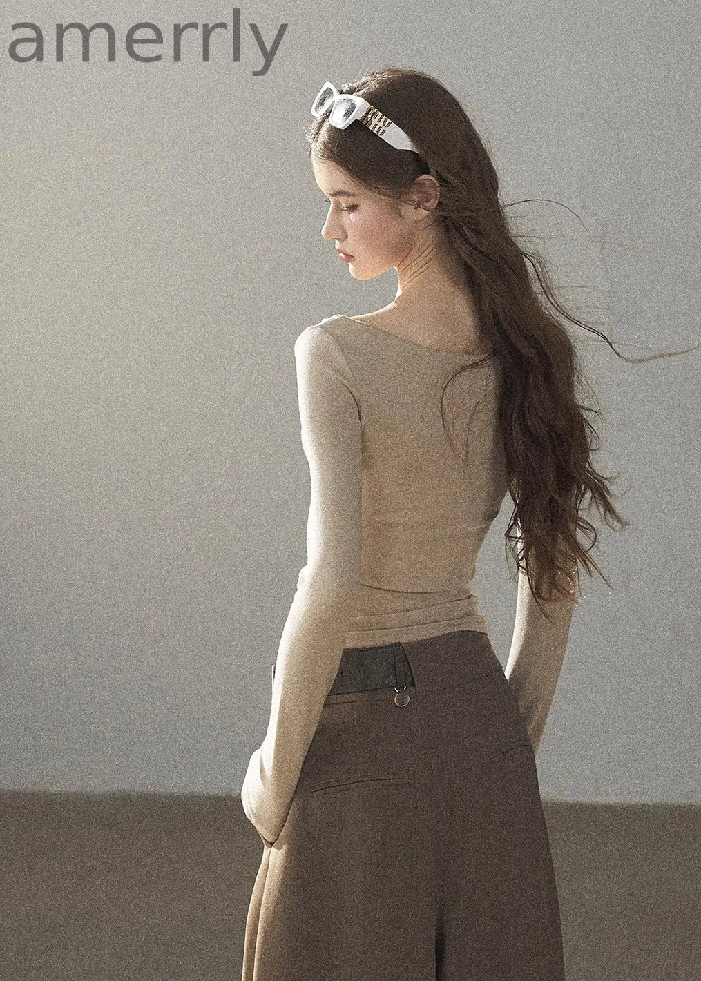 Misty Skin Sheer Lace Long Sleeve Top