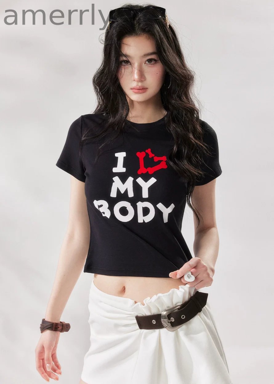 I Love My Body Cropped Tee