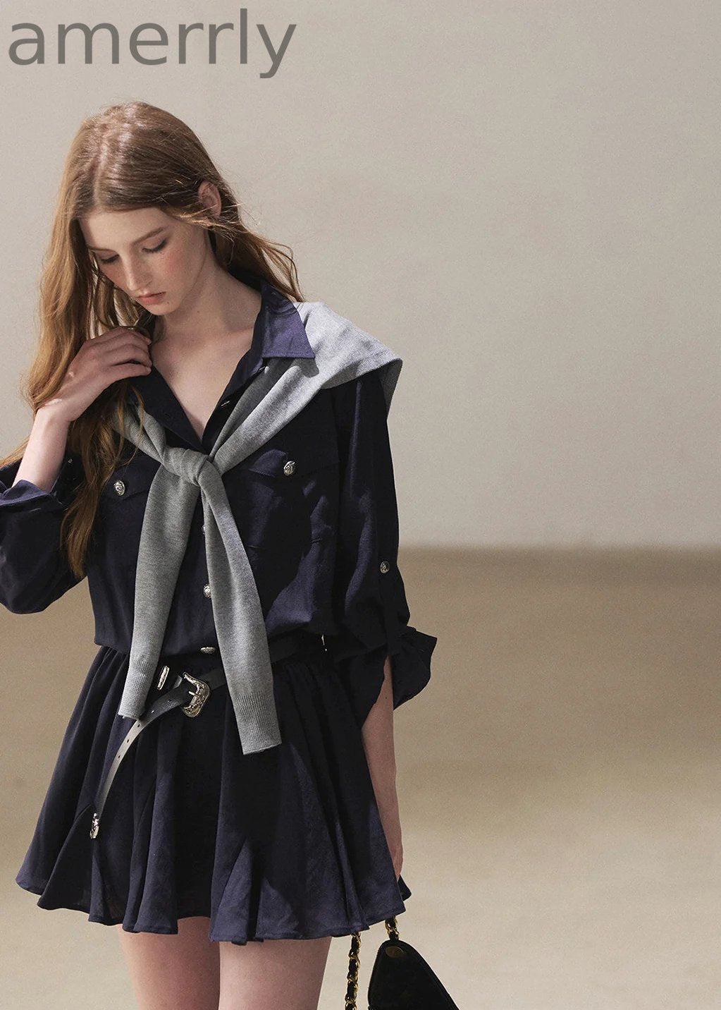 Moonlit Sea Shirt Dress & Shawl Set