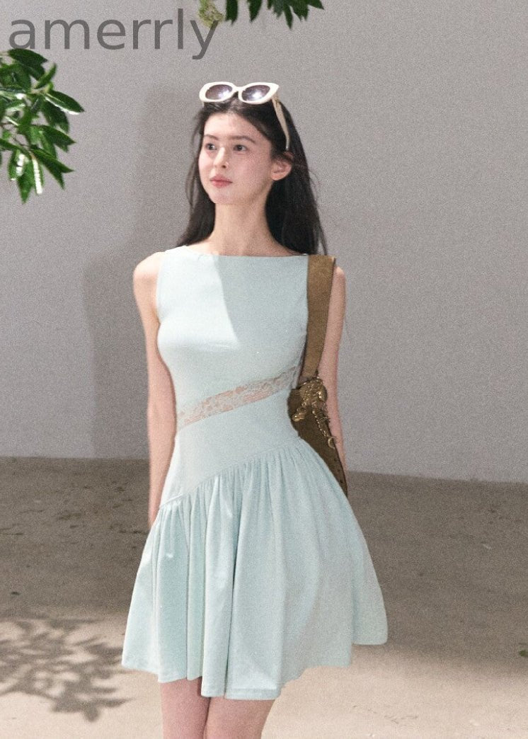Sunset Light Lace-Waist Dress