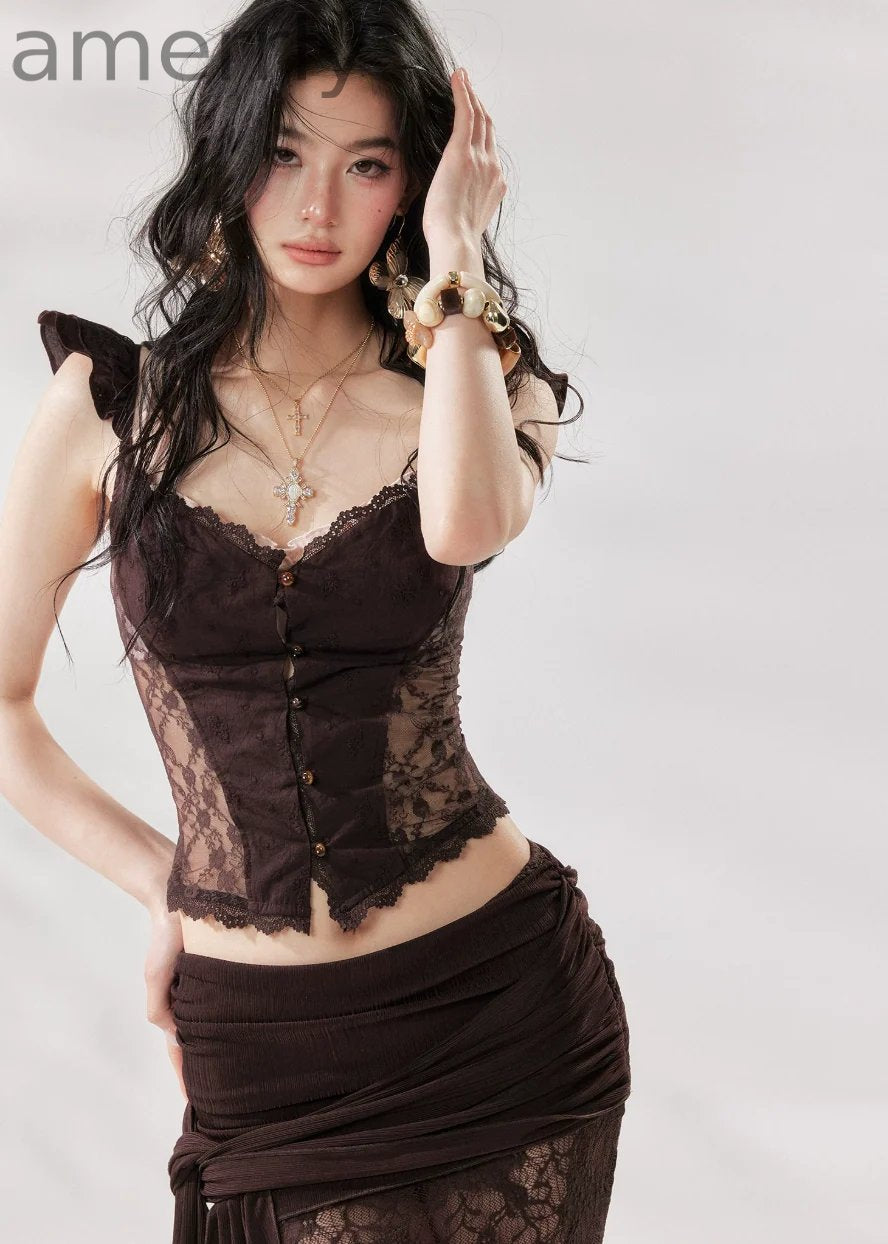 Coco Muse Lace Three-Piece Set