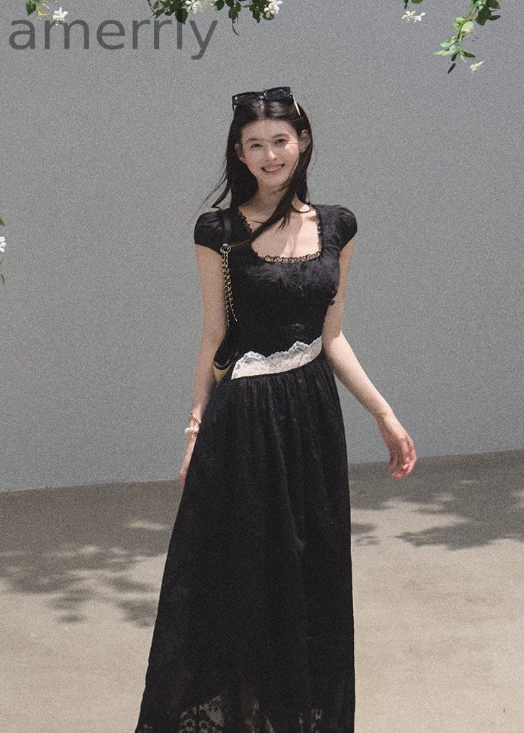 Days of Light Lace Waist Maxi Dress