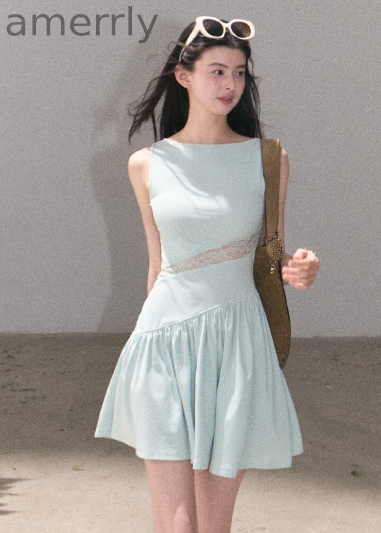 Sunset Light Lace-Waist Dress