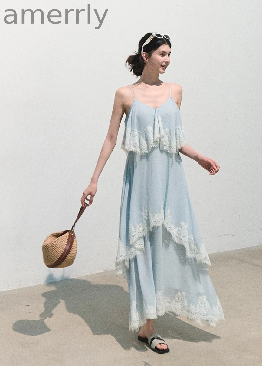 Always Collecting the World Lace Maxi Dress