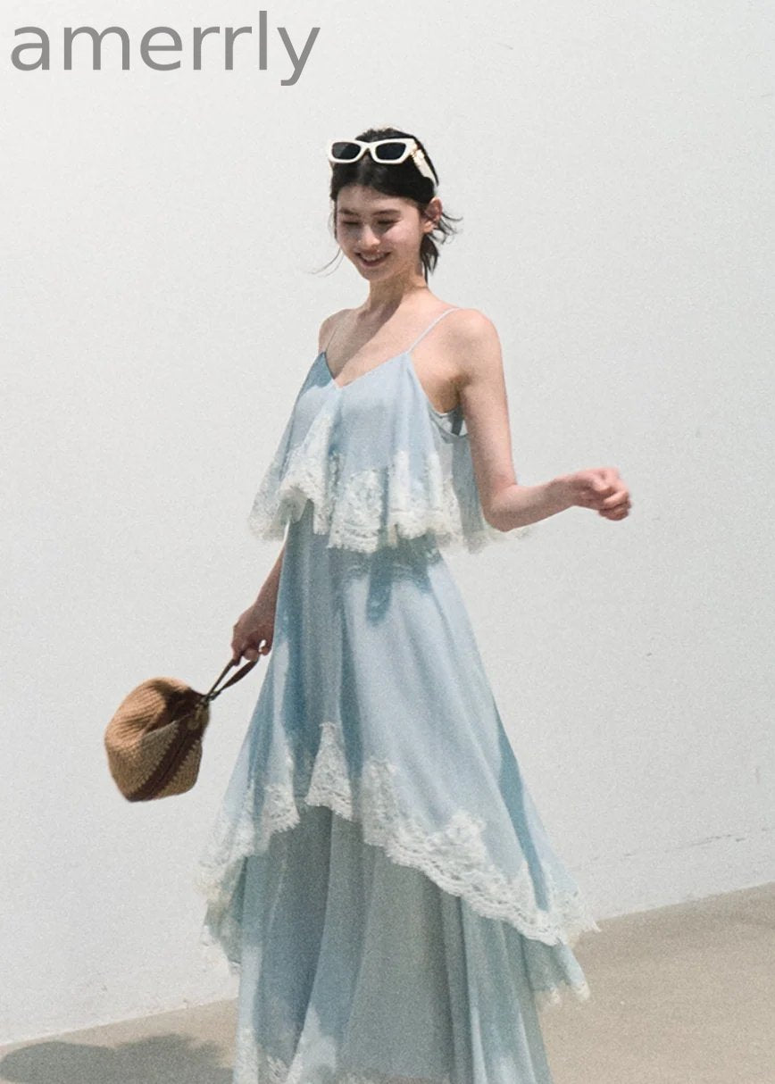Always Collecting the World Lace Maxi Dress