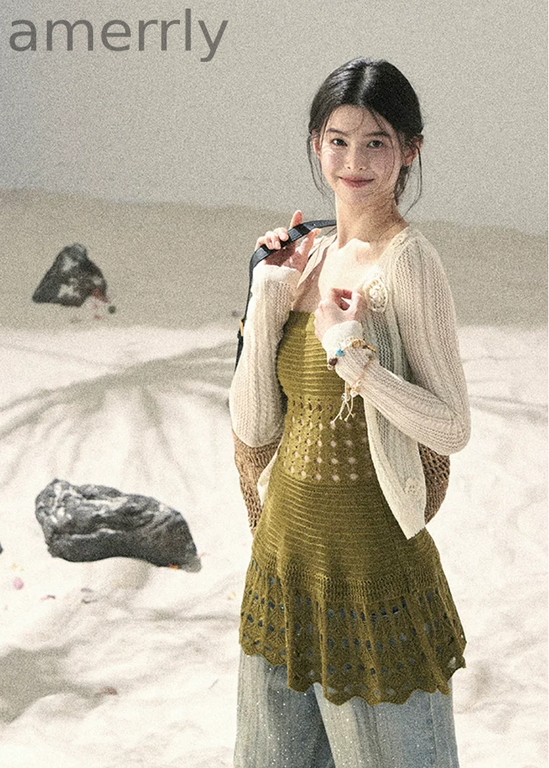 Existing Gaps Openwork Knit Top