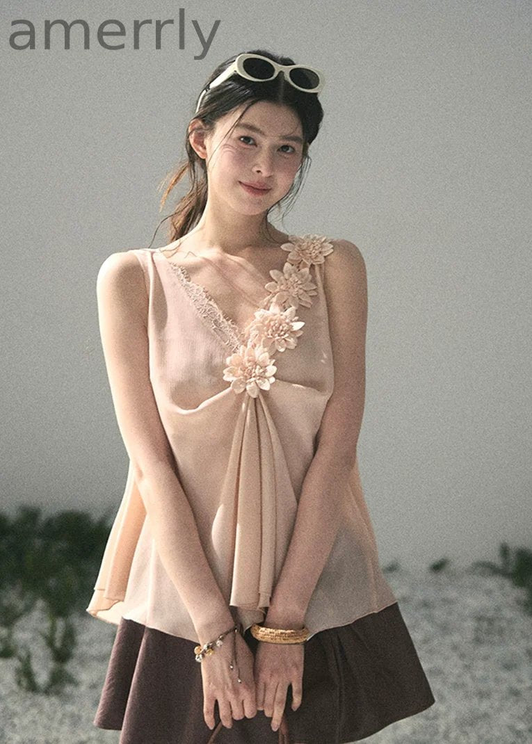 Aphasia Rose 3D Flower Top