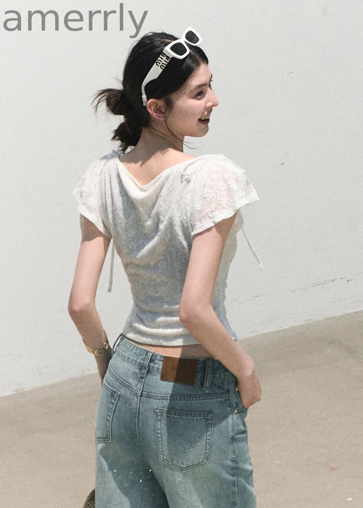 Breath of Spring Jacquard Slim Top