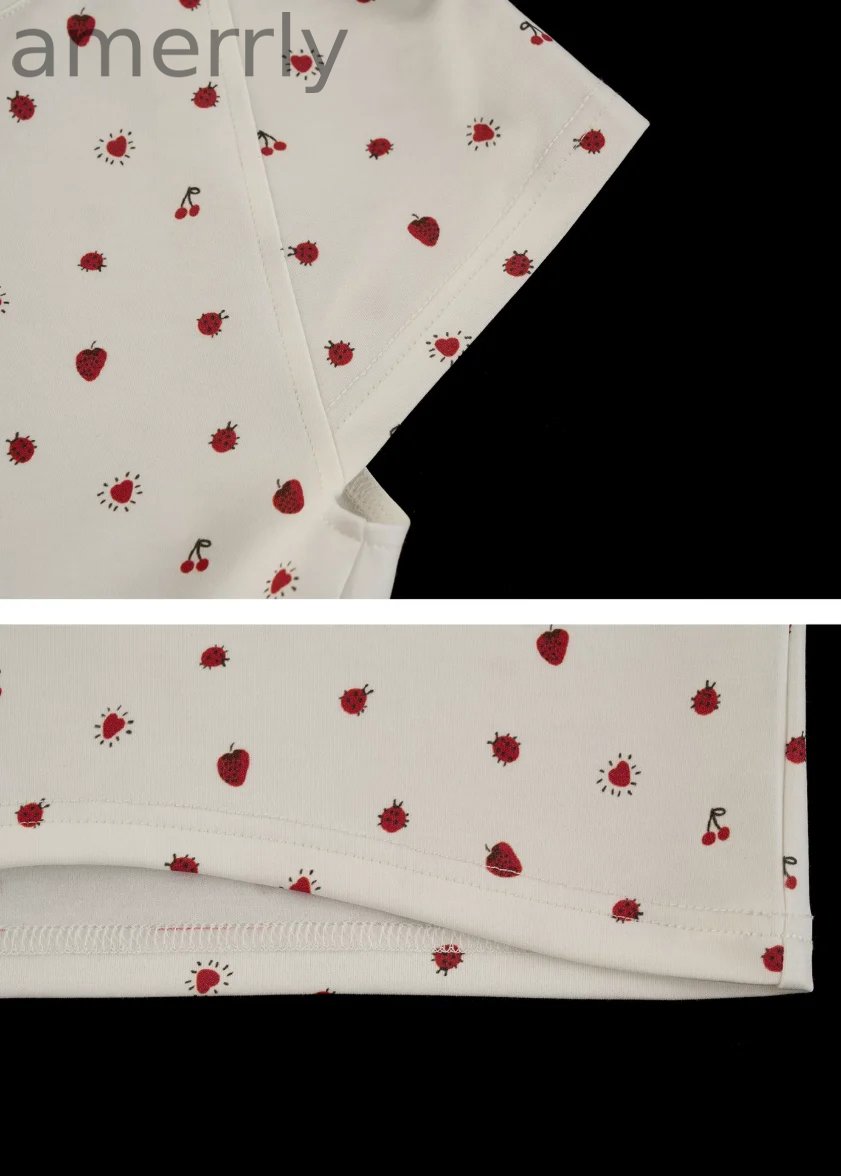 Strawberry Pop Crop Tee