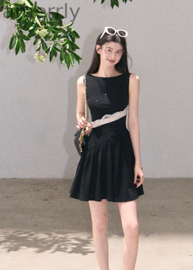 Sunset Light Lace-Waist Dress