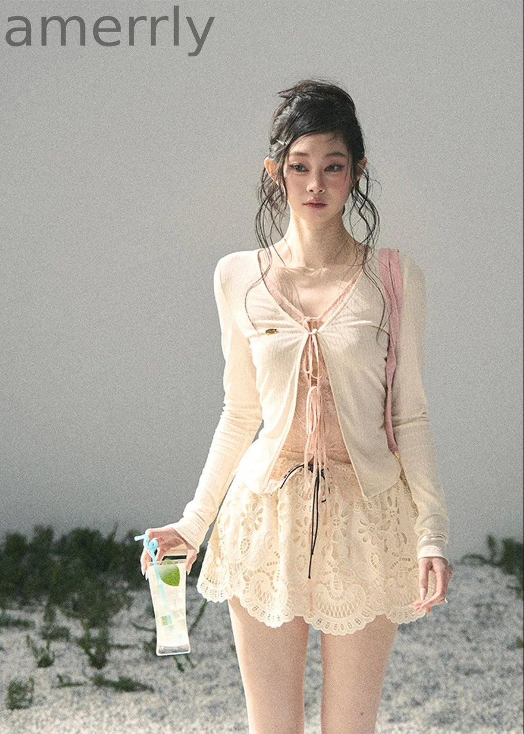 Dream in the Gap Lace Layered Top