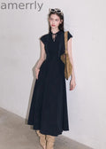 After Class Tie-Neck Shirt Dress
