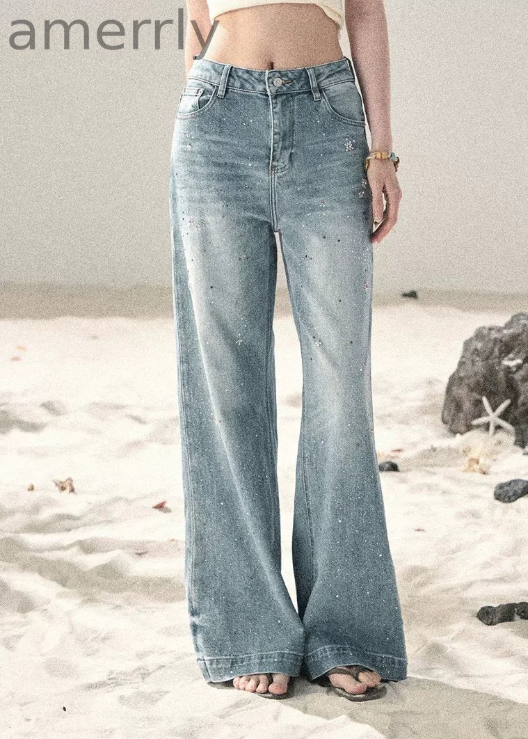 Galaxy Shadow Wide-Leg Jeans