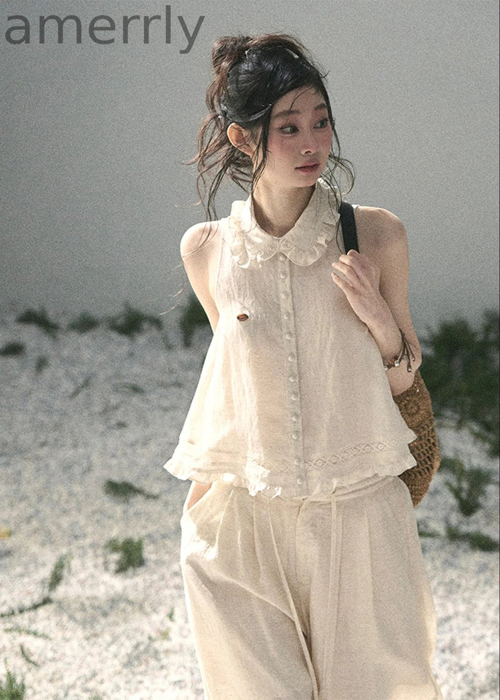 Soft Cloud Lace Two-Piece Set