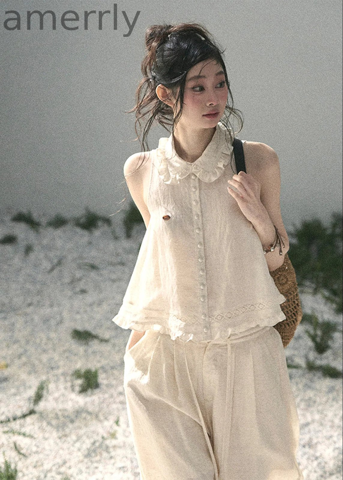 Soft Cloud Lace Two-Piece Set