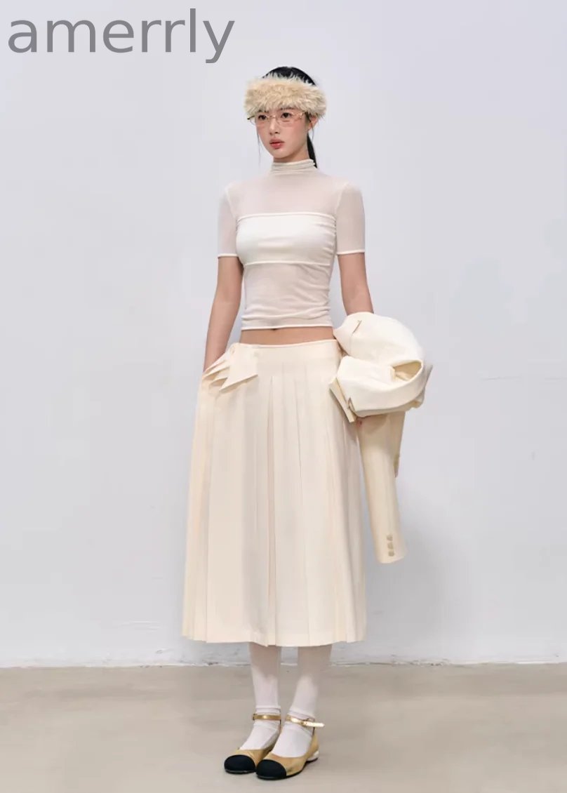 Soft Veil High-Neck Tee