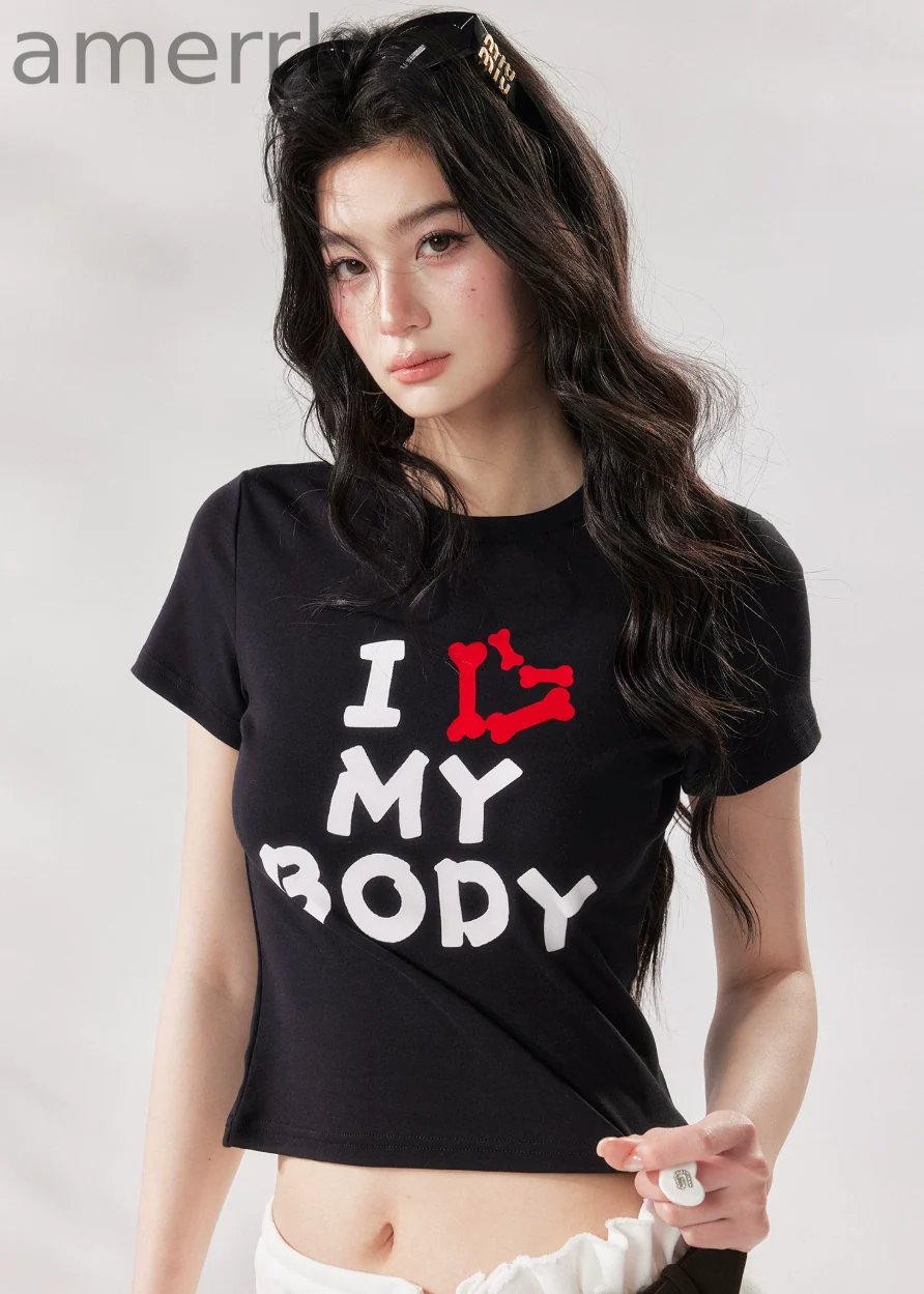 I Love My Body Cropped Tee