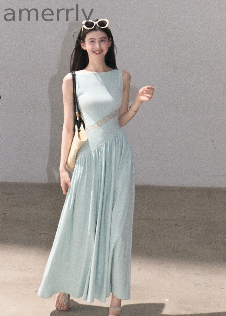 Sunset Light Lace-Waist Dress