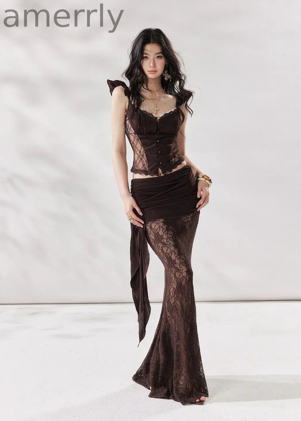 Coco Muse Lace Three-Piece Set