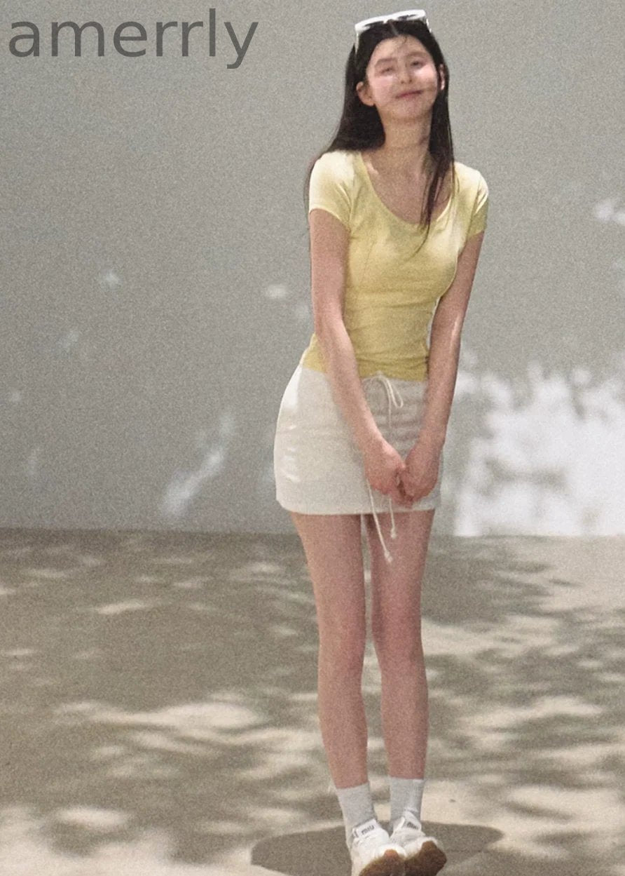 Bright Line U-Neck Tee