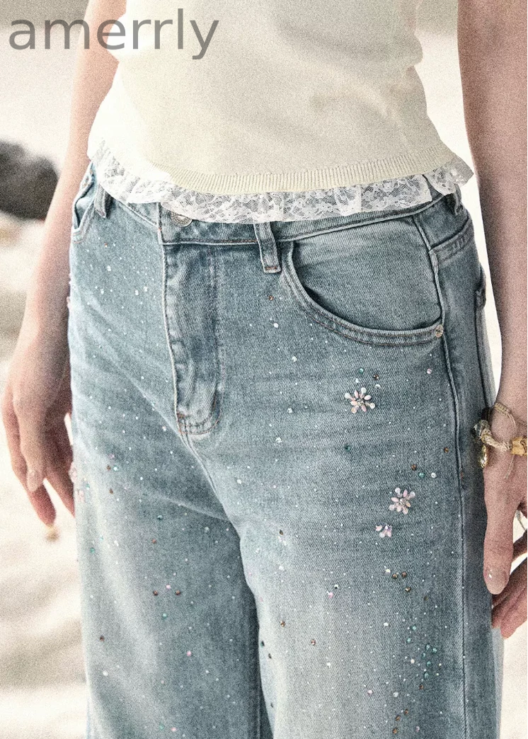 Galaxy Shadow Wide-Leg Jeans