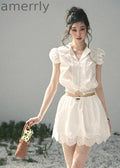 Rose Whisper Lace Two-Piece Set