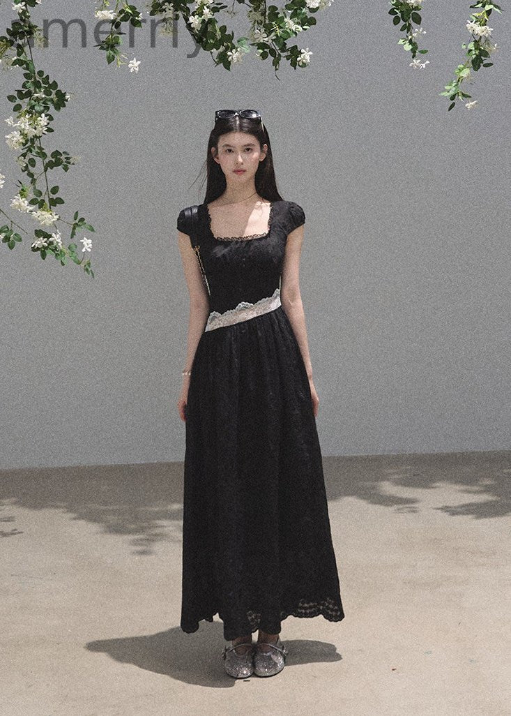 Days of Light Lace Waist Maxi Dress