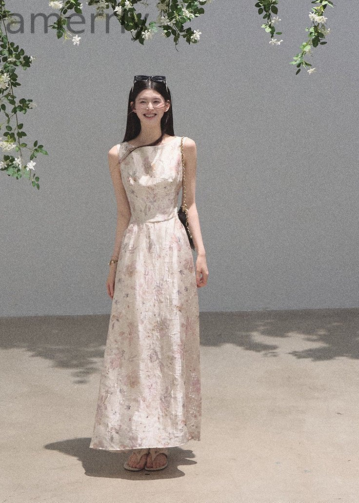 Pink Mist Floral Lace Mini Dress