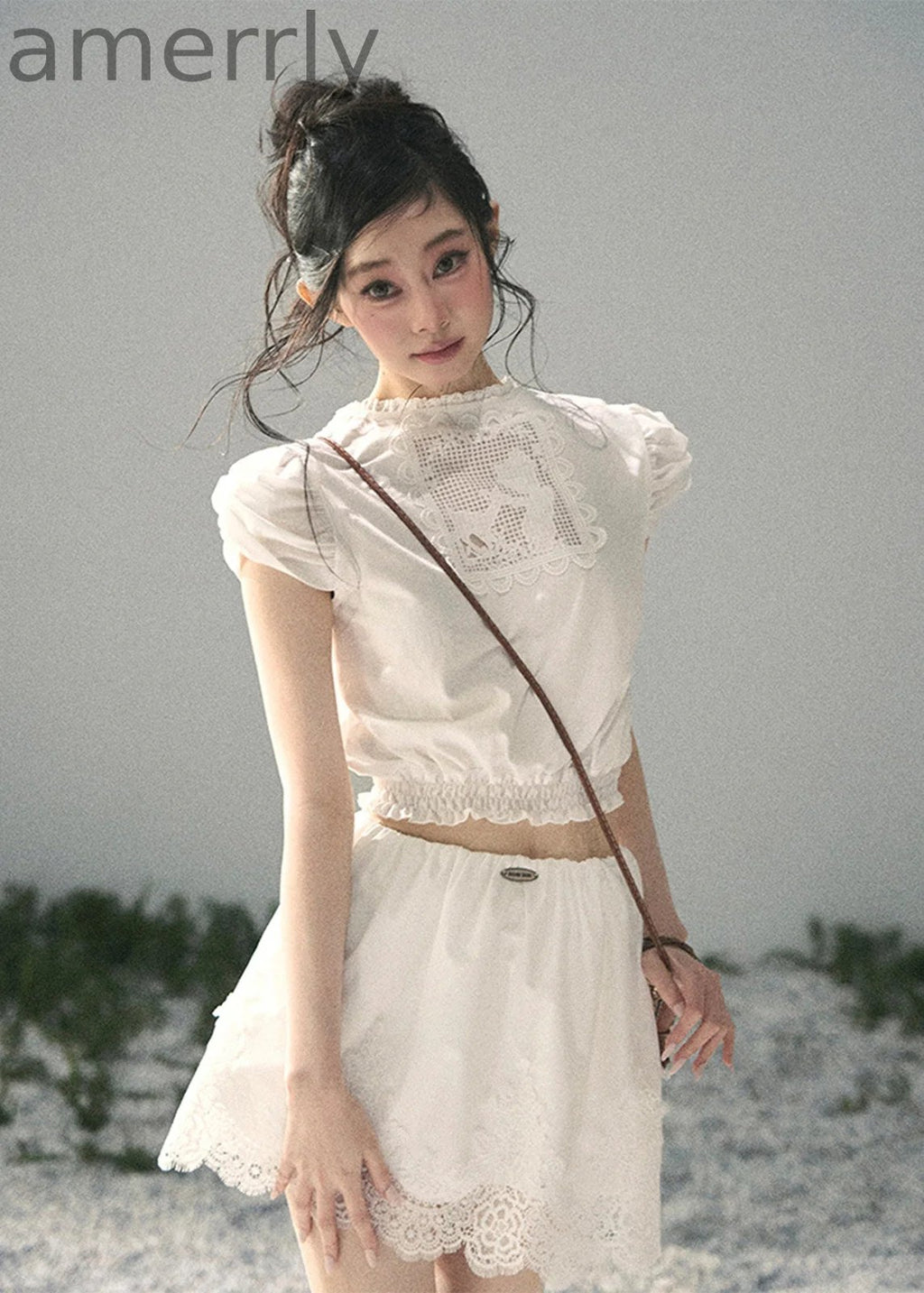 Rose Whisper Lace Two-Piece Set