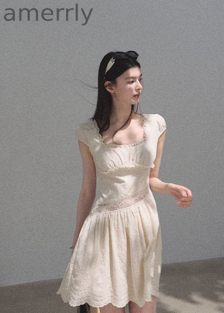 Days of Light Lace Waist Maxi Dress