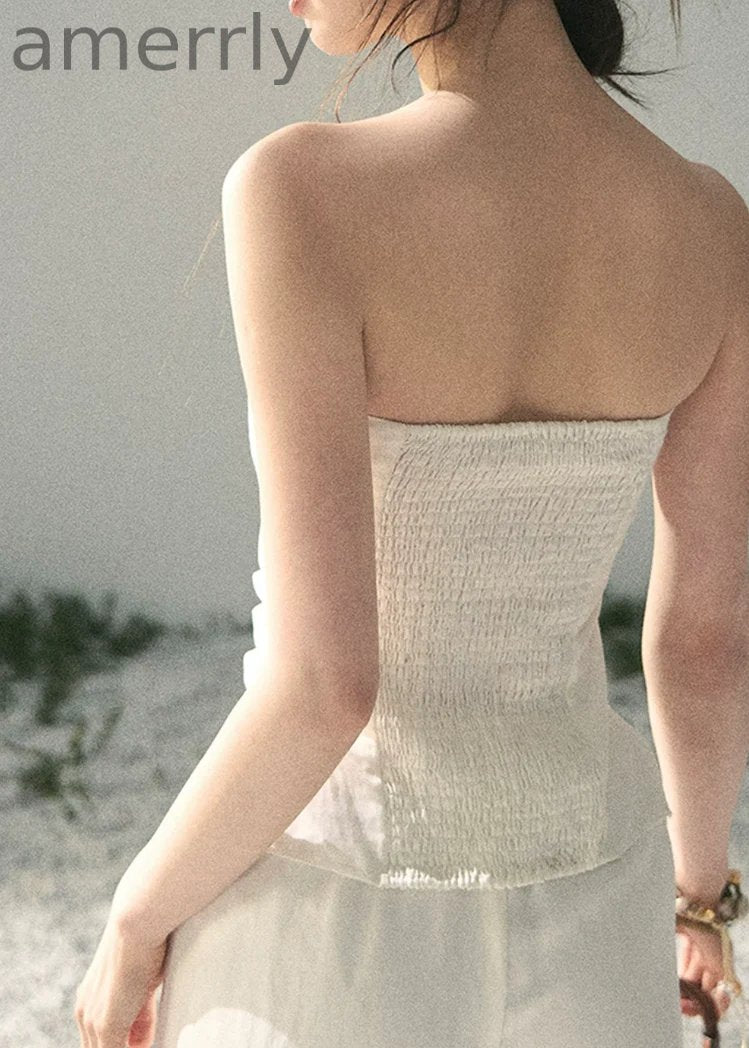 Breath Falls on Shoulders Two-Piece Set